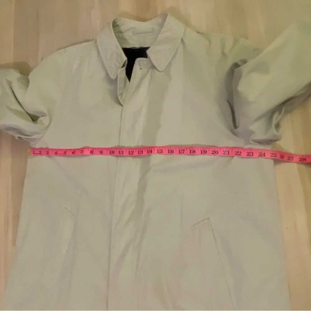 London Fog Men's Classic Tan Trench Coat 42 Long
